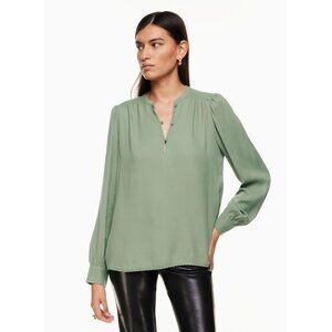 Wilfred Aritzia Ava Long Sleeve Top Bitter Sage Green XS